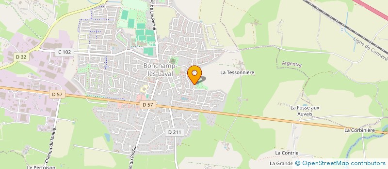 localisation de l'entreprise MADAME HELENE BOURRE à BONCHAMP-LES-LAVAL