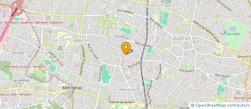 localisation de l'entreprise MADAME HELENE BOURREAU  BORDEAUX