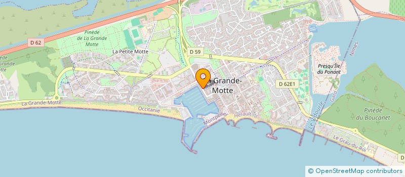 localisation de l'entreprise MADAME HELENE BOURSIN à LA GRANDE-MOTTE