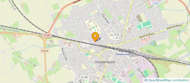 localisation de l'entreprise MADAME HELENE BOURTEEL à HAZEBROUCK