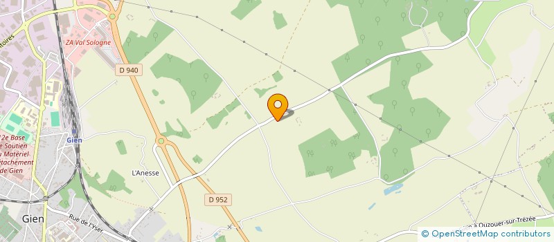 localisation de l'entreprise MADAME HELENE BOUSSARD  GIEN