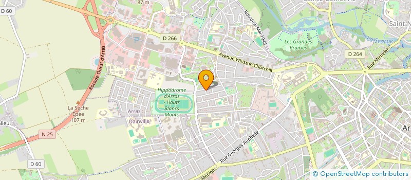 localisation de l'entreprise MADAME HELENE BOUSSEMARD à ARRAS