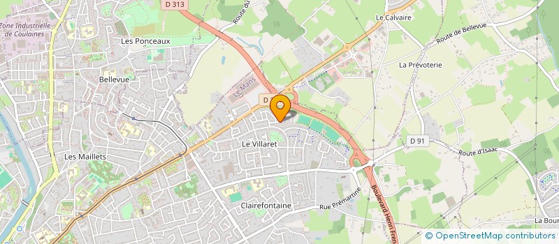 localisation de l'entreprise MADAME HELENE BOUSTEAU à LE MANS