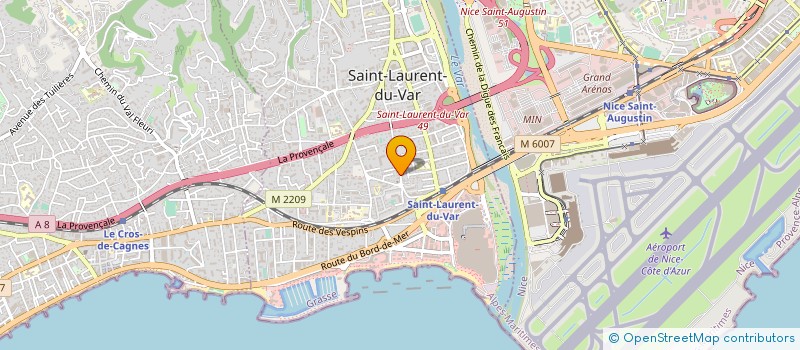 localisation de l'entreprise MADAME HELENE BOUTARD à SAINT-LAURENT-DU-VAR