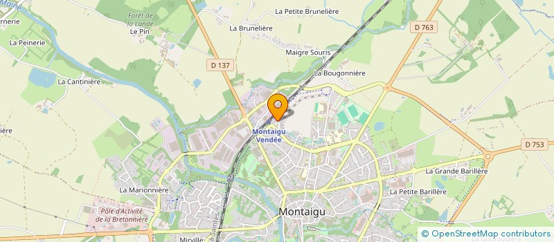 localisation de l'entreprise MADAME HELENE BOUTEAU à MONTAIGU-VENDEE