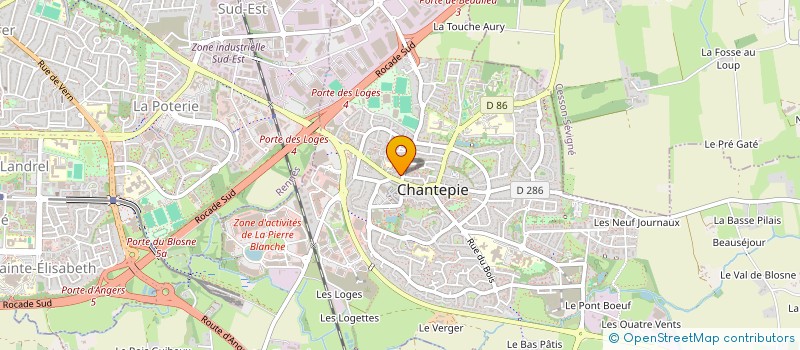 localisation de l'entreprise MADAME HELENE BOUTIN  CHANTEPIE