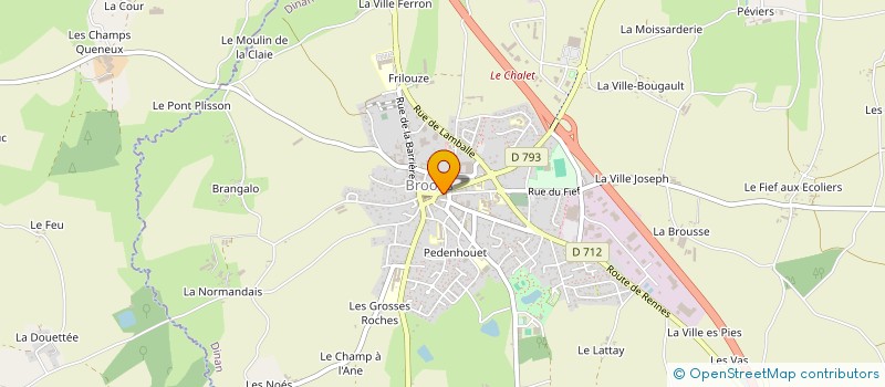 localisation de l'entreprise MADAME HELENE BOUVIER à BROONS