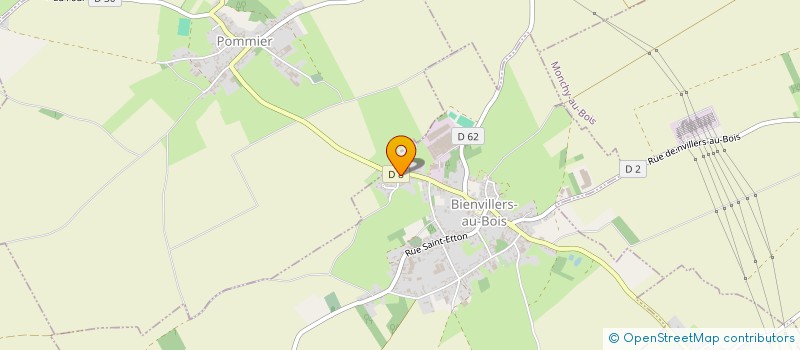 localisation de l'entreprise MADAME HELENE BRACQ  BIENVILLERS-AU-BOIS