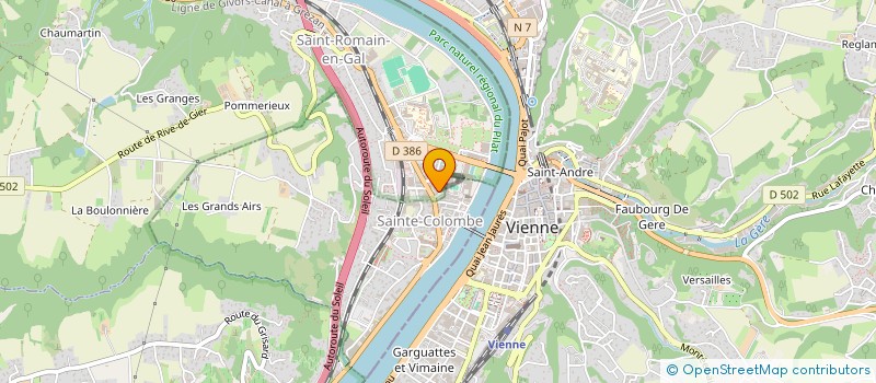 localisation de l'entreprise MADAME HELENE BRALLY à SAINT-CYR-SUR-LE-RHONE