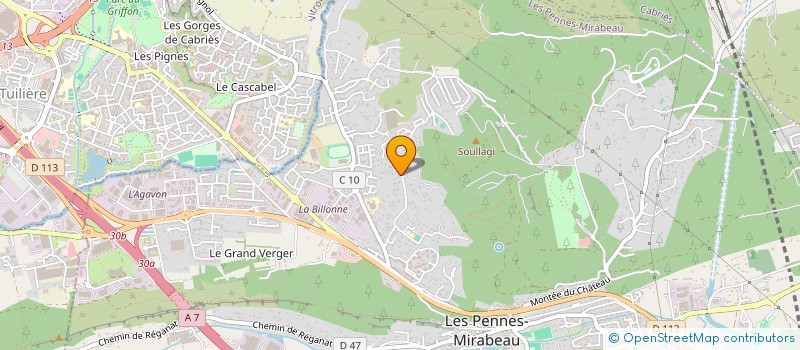 localisation de l'entreprise MADAME HELENE BRIAND à LES PENNES-MIRABEAU