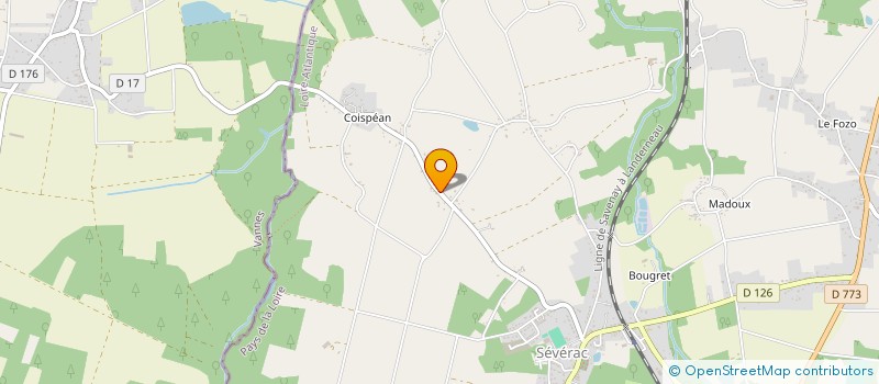 localisation de l'entreprise MADAME HELENE BRIAND  SEVERAC