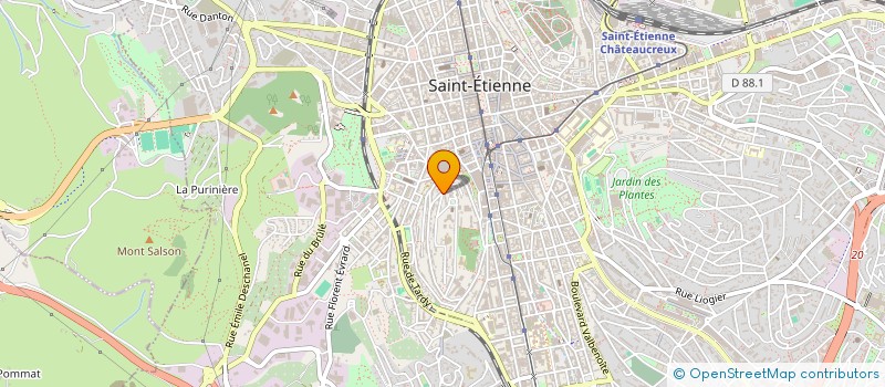 localisation de l'entreprise MADAME HELENE BRIDOT à SAINT-ETIENNE