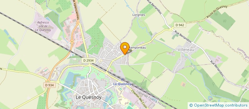 localisation de l'entreprise MADAME HELENE BROCHE  LE QUESNOY