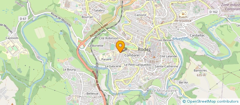 localisation de l'entreprise MADAME HELENE BROSSY à RODEZ