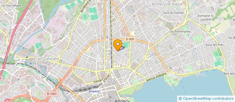 localisation de l'entreprise MADAME HELENE BRUET-MOCHET à ANNECY