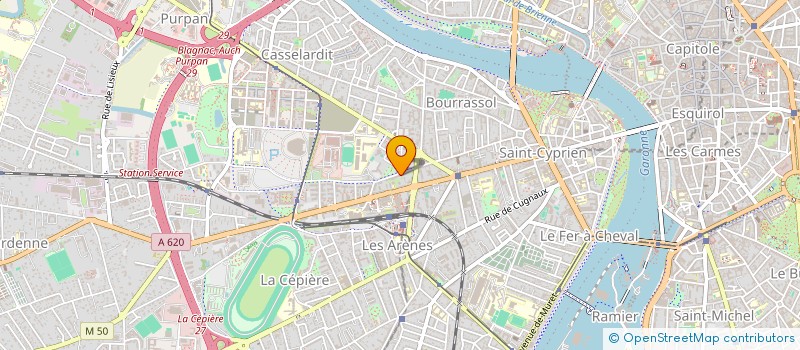 localisation de l'entreprise MADAME HELENE BRUNET à TOULOUSE