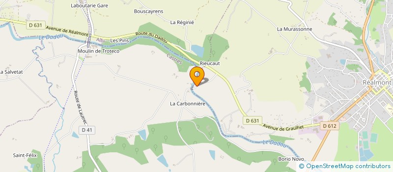 localisation de l'entreprise MADAME HELENE BRUNIQUEL  LOMBERS