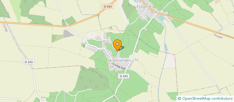 localisation de l'entreprise MADAME HELENE BUFFRY  ETOGES