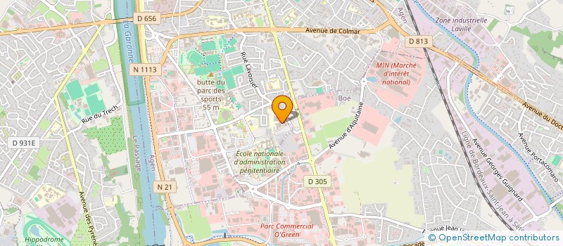 localisation de l'entreprise MADAME HELENE BUISINE  AGEN