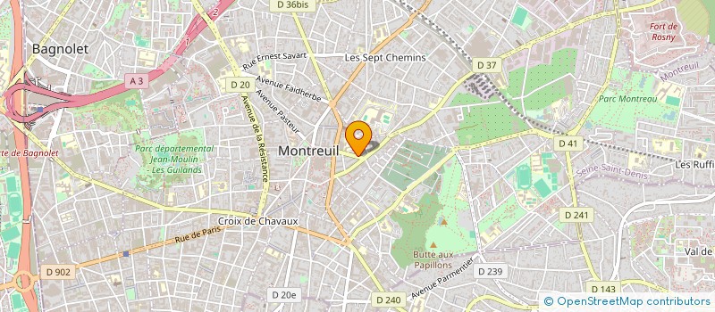 localisation de l'entreprise MADAME HELENE CAHOUR à MONTREUIL