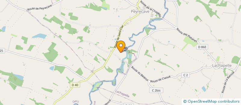 localisation de l'entreprise MADAME HELENE CAILLAU  PEYRECAVE