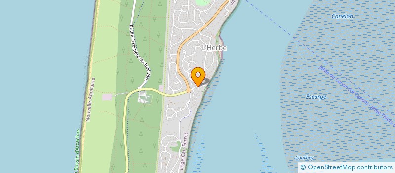 localisation de l'entreprise MADAME HELENE CAILLAUD  LEGE-CAP-FERRET