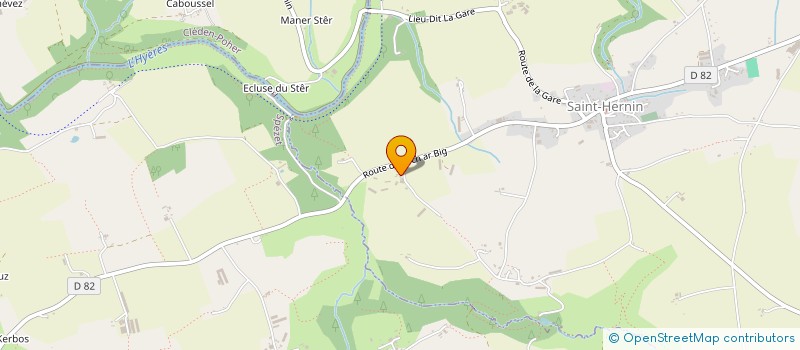 localisation de l'entreprise MADAME HELENE CALVAR  SAINT-HERNIN