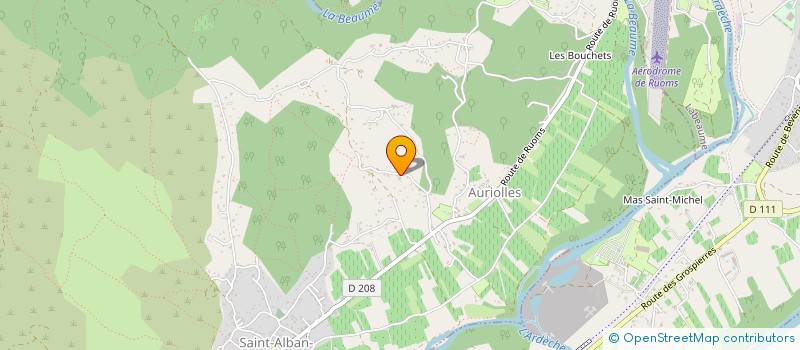 localisation de l'entreprise MADAME HELENE CAMBERLEIN  RUOMS