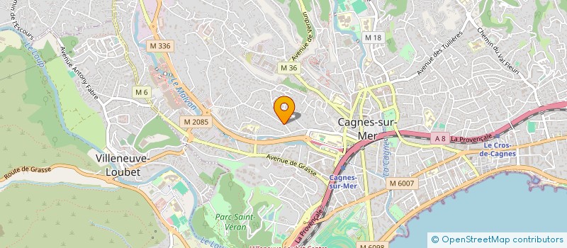 localisation de l'entreprise MADAME HELENE CAMPANER à CAGNES-SUR-MER