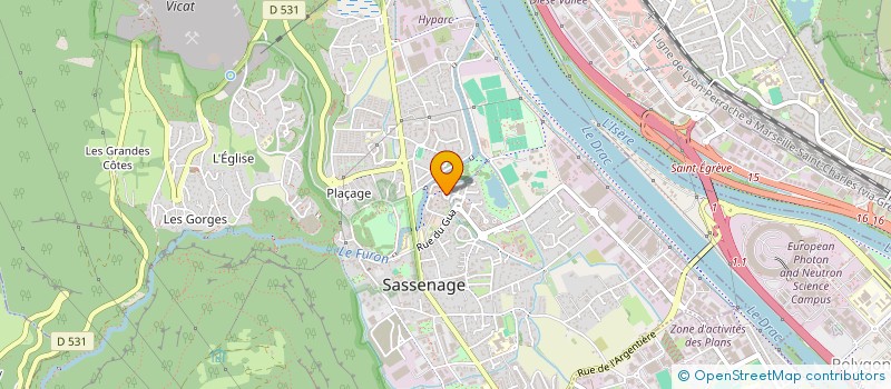 localisation de l'entreprise MADAME HELENE CANSOT à SASSENAGE