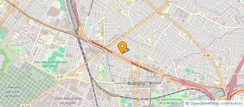 localisation de l'entreprise MADAME HELENE CANTRELLE  BOBIGNY