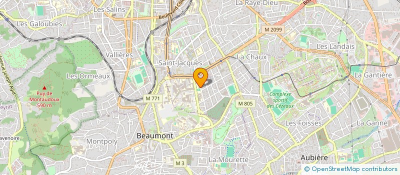 localisation de l'entreprise MADAME HELENE CAPRON  CLERMONT FERRAND