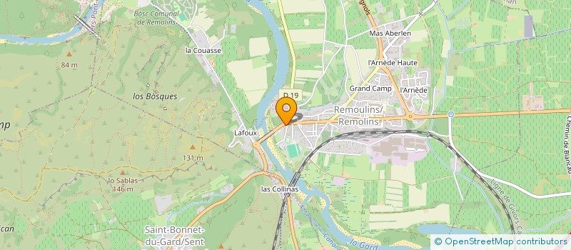 localisation de l'entreprise MADAME HELENE CAPRON  REMOULINS