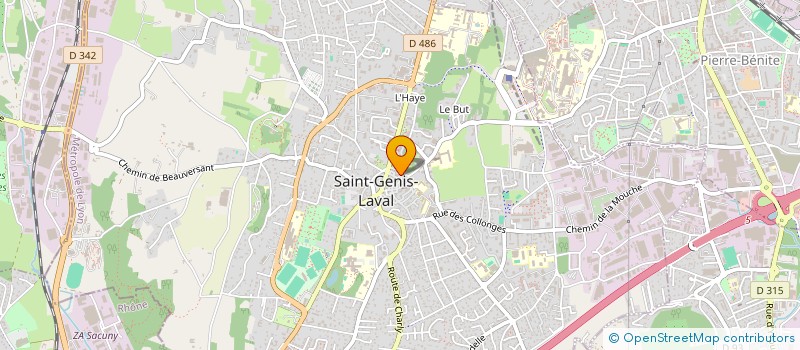 localisation de l'entreprise MADAME HELENE CARBONELL  SAINT-GENIS-LAVAL