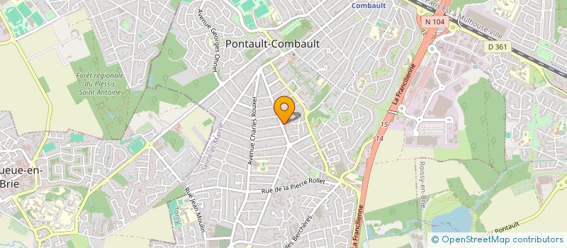 localisation de l'entreprise MADAME HELENE CARDOSO-RODRIGUES à PONTAULT-COMBAULT