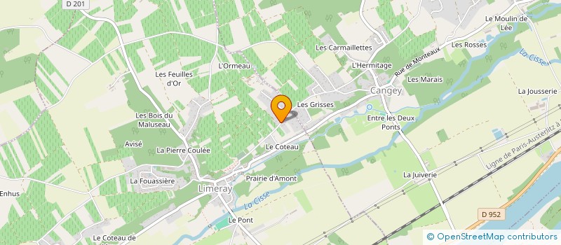 localisation de l'entreprise MADAME HELENE CARESMEL à LIMERAY