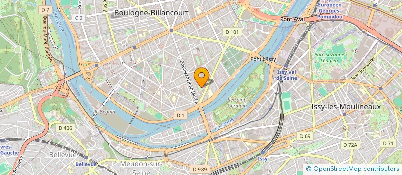 localisation de l'entreprise MADAME HELENE CARON à BOULOGNE-BILLANCOURT