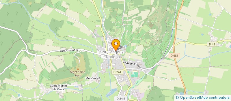 localisation de l'entreprise MADAME HELENE CARRON à SAINT-GENGOUX-LE-NATIONAL