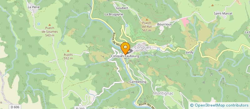 localisation de l'entreprise MADAME HELENE CARTON  CONQUES-EN-ROUERGUE