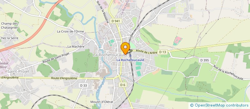 localisation de l'entreprise MADAME HELENE CARVALHO à LA ROCHEFOUCAULD-EN-ANGOUMOIS