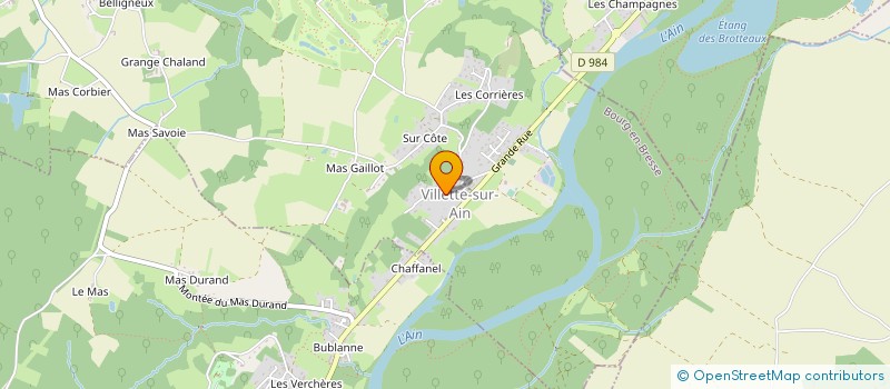 localisation de l'entreprise MADAME HELENE CASCALES  VILLETTE-SUR-AIN