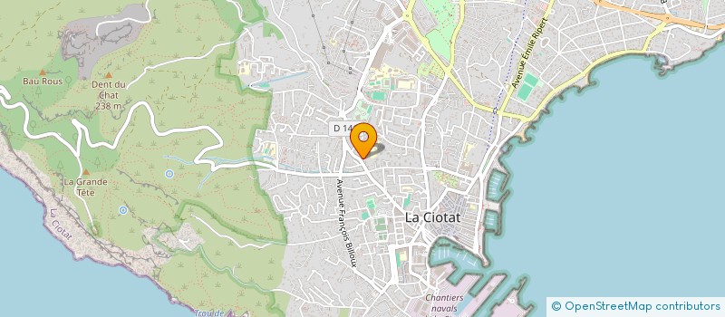 localisation de l'entreprise MADAME HELENE CASSEREAU  LA CIOTAT