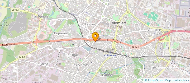 localisation de l'entreprise MADAME HELENE CASTELL à COLOMIERS