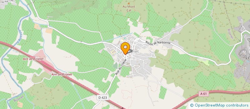 localisation de l'entreprise MADAME HELENE CECILE BAU  BIZANET