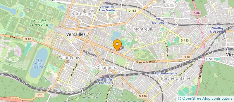 localisation de l'entreprise MADAME HELENE CELIER à VERSAILLES