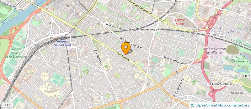 localisation de l'entreprise MADAME HELENE CELINE CARON à ANGERS