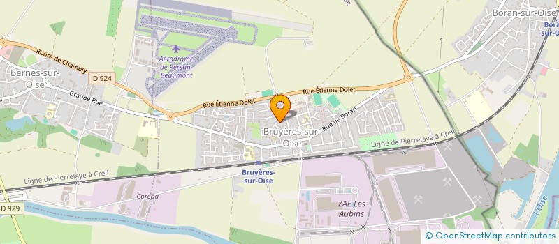 localisation de l'entreprise MADAME HELENE CHAILLOY  BRUYERES-SUR-OISE