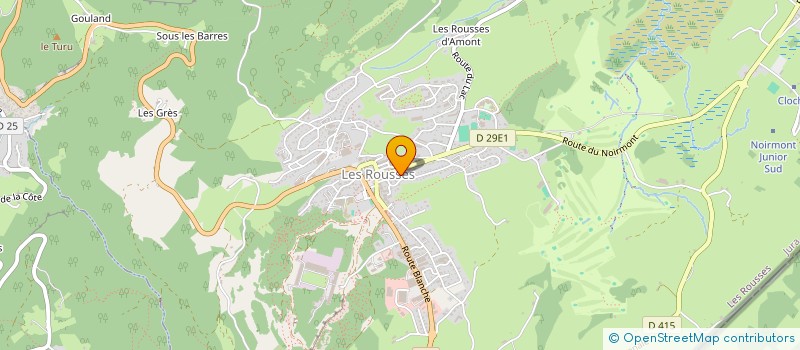 localisation de l'entreprise MADAME HELENE CHALUMEAUX  LES ROUSSES