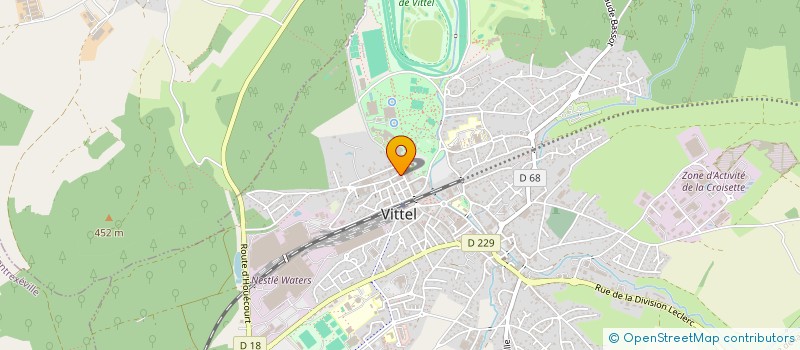 localisation de l'entreprise MADAME HELENE CHAMPAGNE  VITTEL
