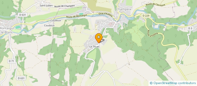 localisation de l'entreprise MADAME HELENE CHANUDET  ISSOIRE